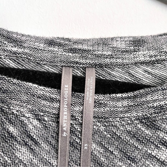 Anthropologie Damiana Slouchy Black and Grey Pullover Sweater Size XS Minimal - Picture 5 of 9